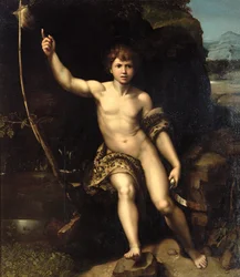 Der Heilige Johannes der Täufer in der Wüste, ca. 1518-20